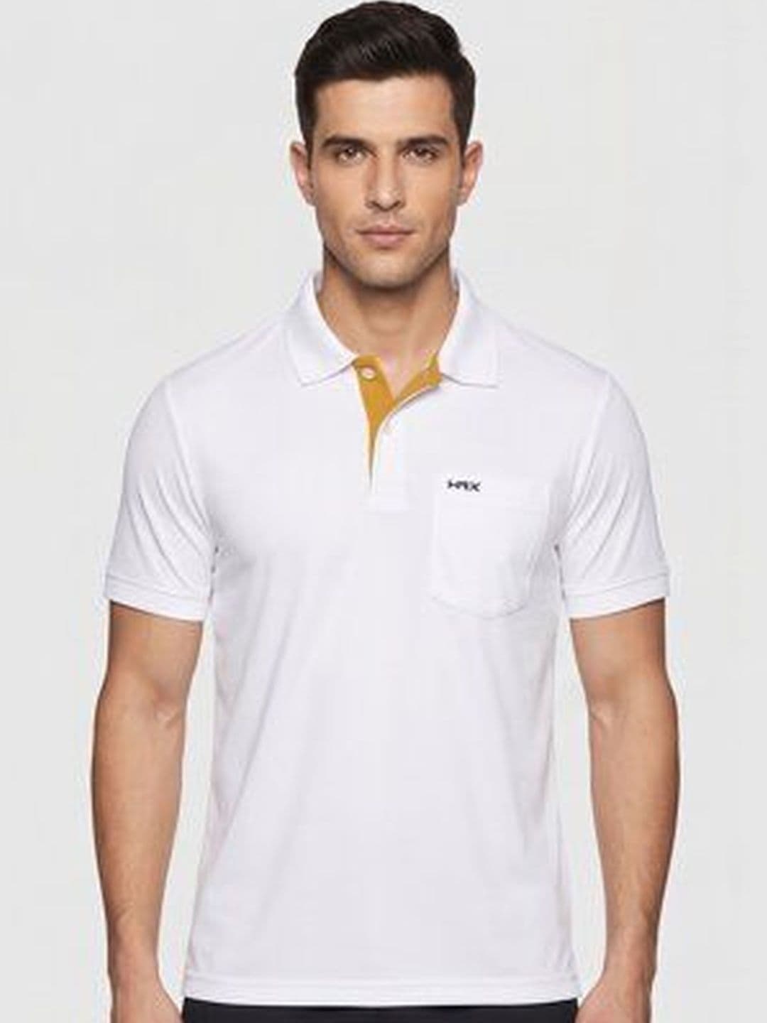 HRX by Hrithik Roshan Men Brand Logo Polo Collar Pockets T-shirt - view 1