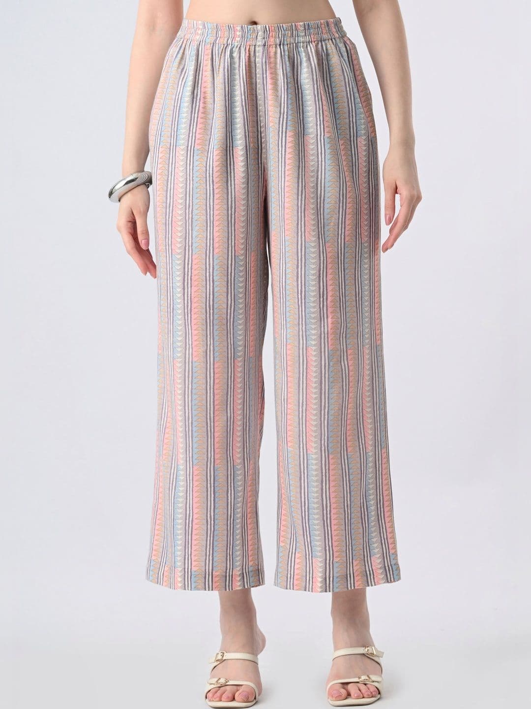 ALL WAYS YOU Women Printed Flared Cropped Palazzos - view 1