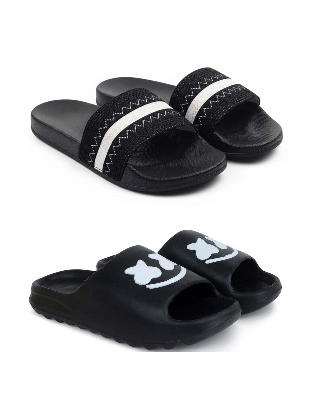 KAPYANSH Men Striped Sliders - view 1