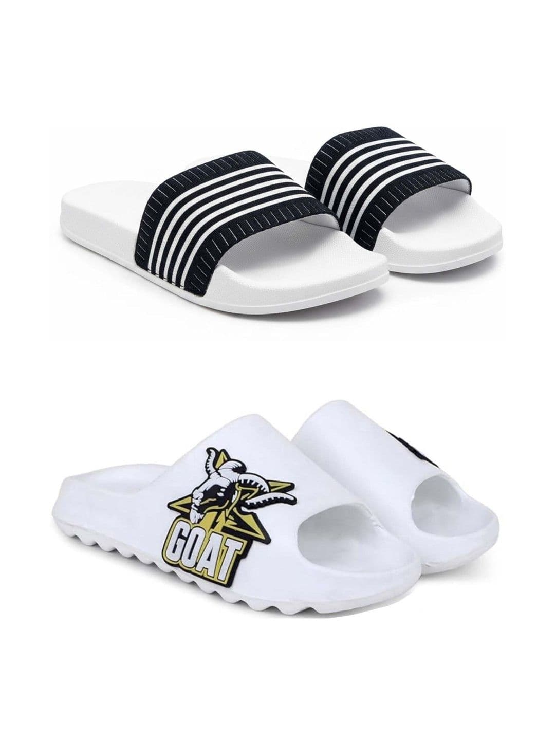 Pampy Angel Men Striped Sliders - view 1