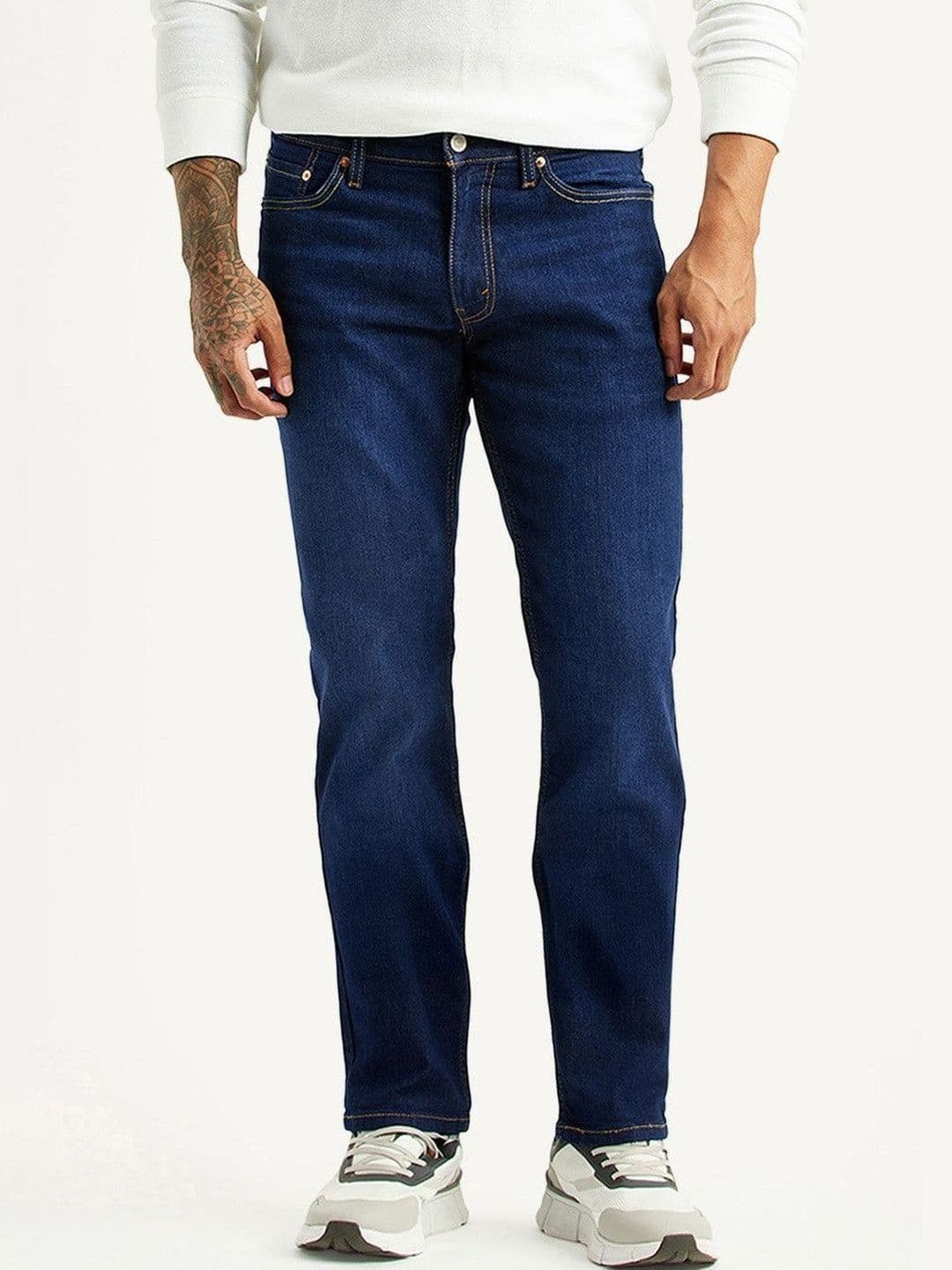 Levis Men's 511 Dark-Blue Slim Fit Mid Rise Jeans - view 1