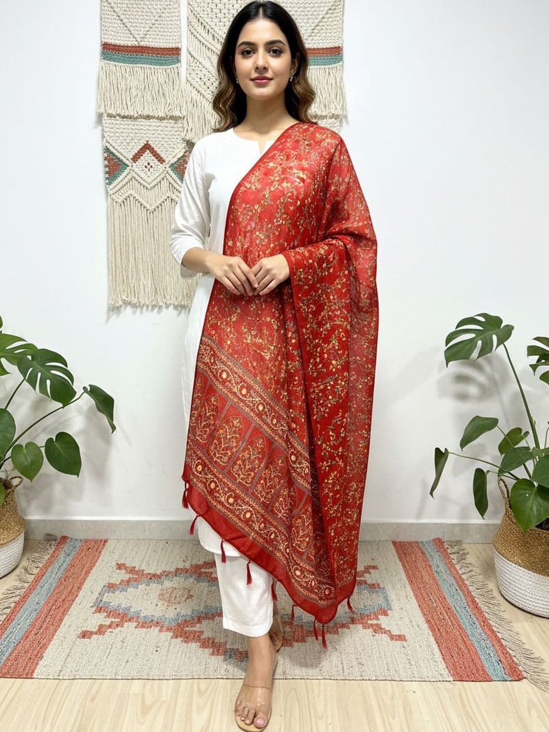 Komurr Ethnic Motifs Printed Dupatta - view 1