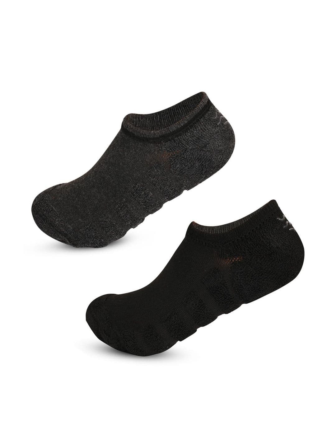 LOOM LEGACY Men Pack of 2 Cotton Blend Assorted Shoe Liners Socks - view 1