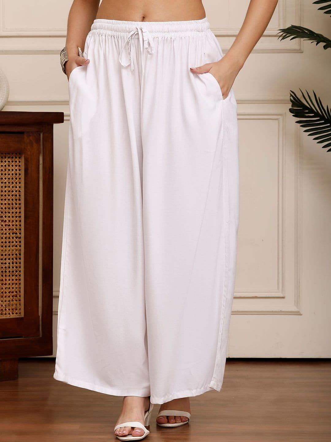 KALINI Women 2 Flared Ethnic Palazzos - view 1