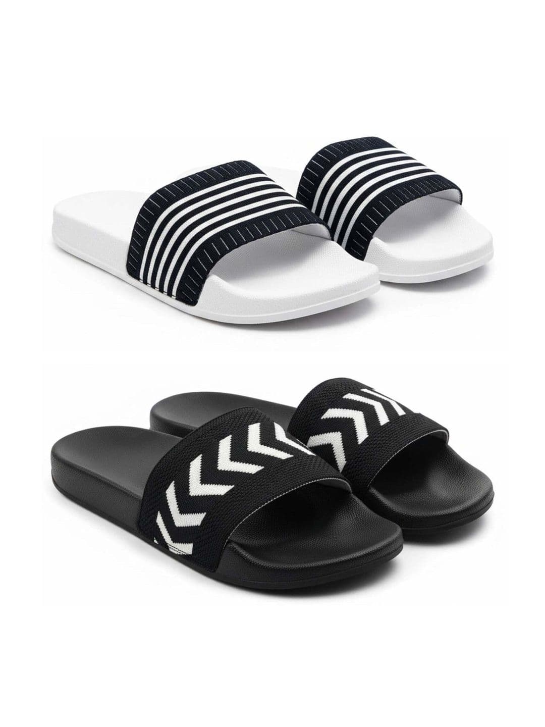KAPYANSH Men Striped Sliders - view 1