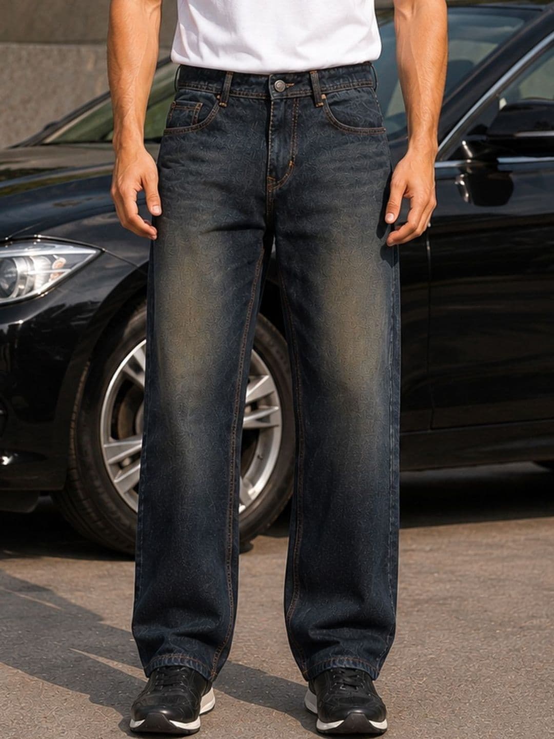 KARVENS Men Relaxed Fit Mid-Rise Stretchable Jeans - view 1