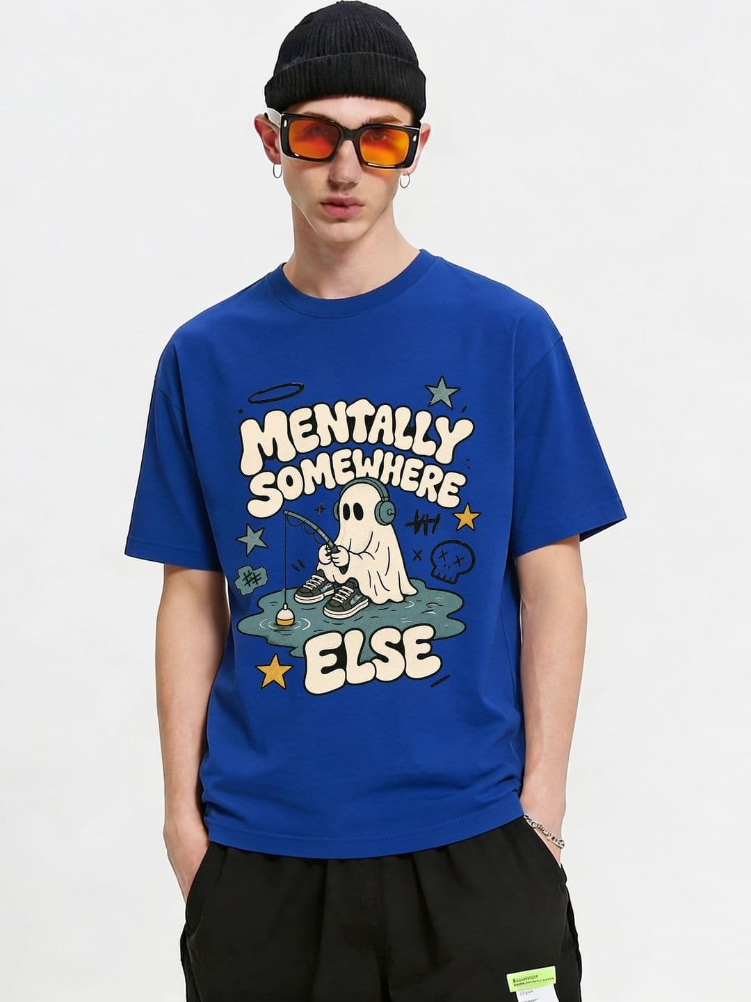 FARDA Unisex Printed Drop-Shoulder Sleeves T-shirt - view 1