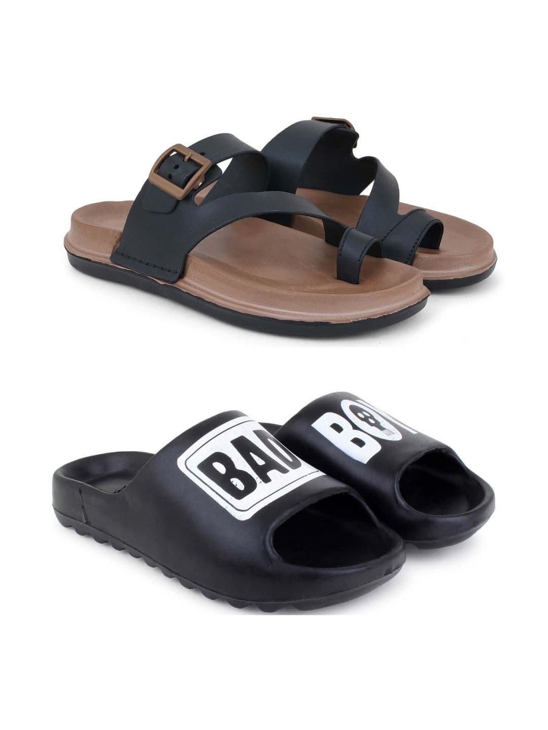 KAPYANSH Men Printed Sliders - view 1