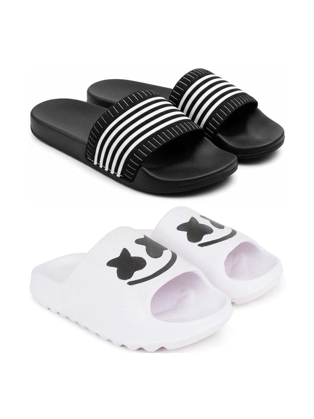 KAPYANSH Men Striped Sliders - view 1