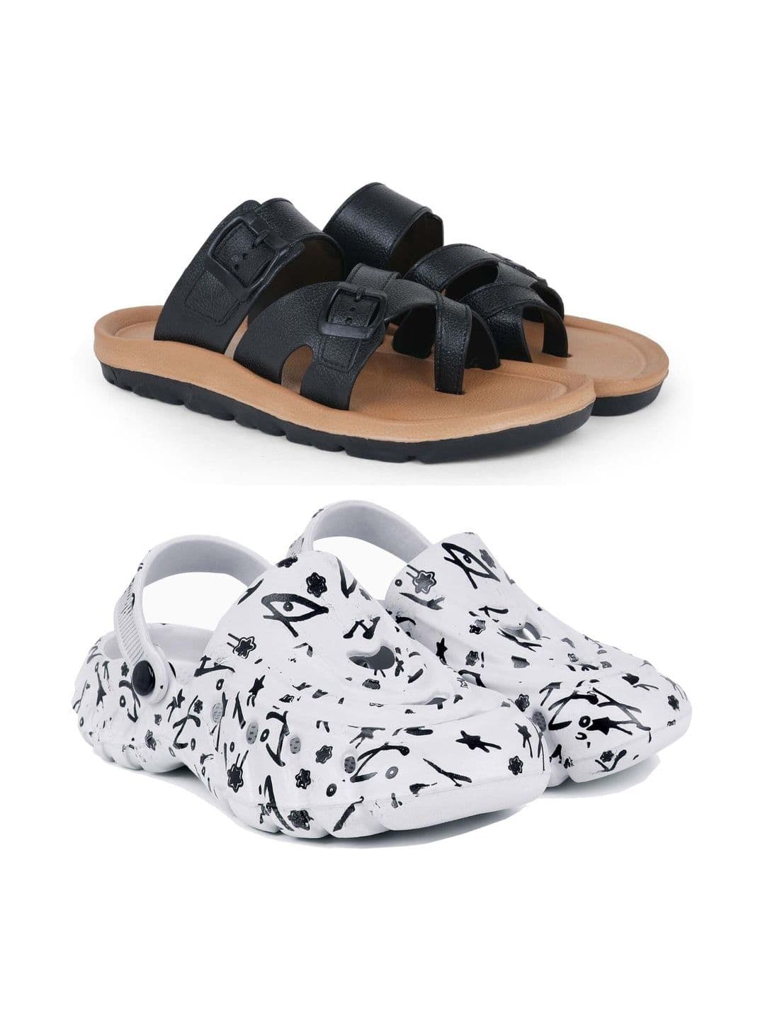 Pampy Angel Men Printed Clogs - view 1