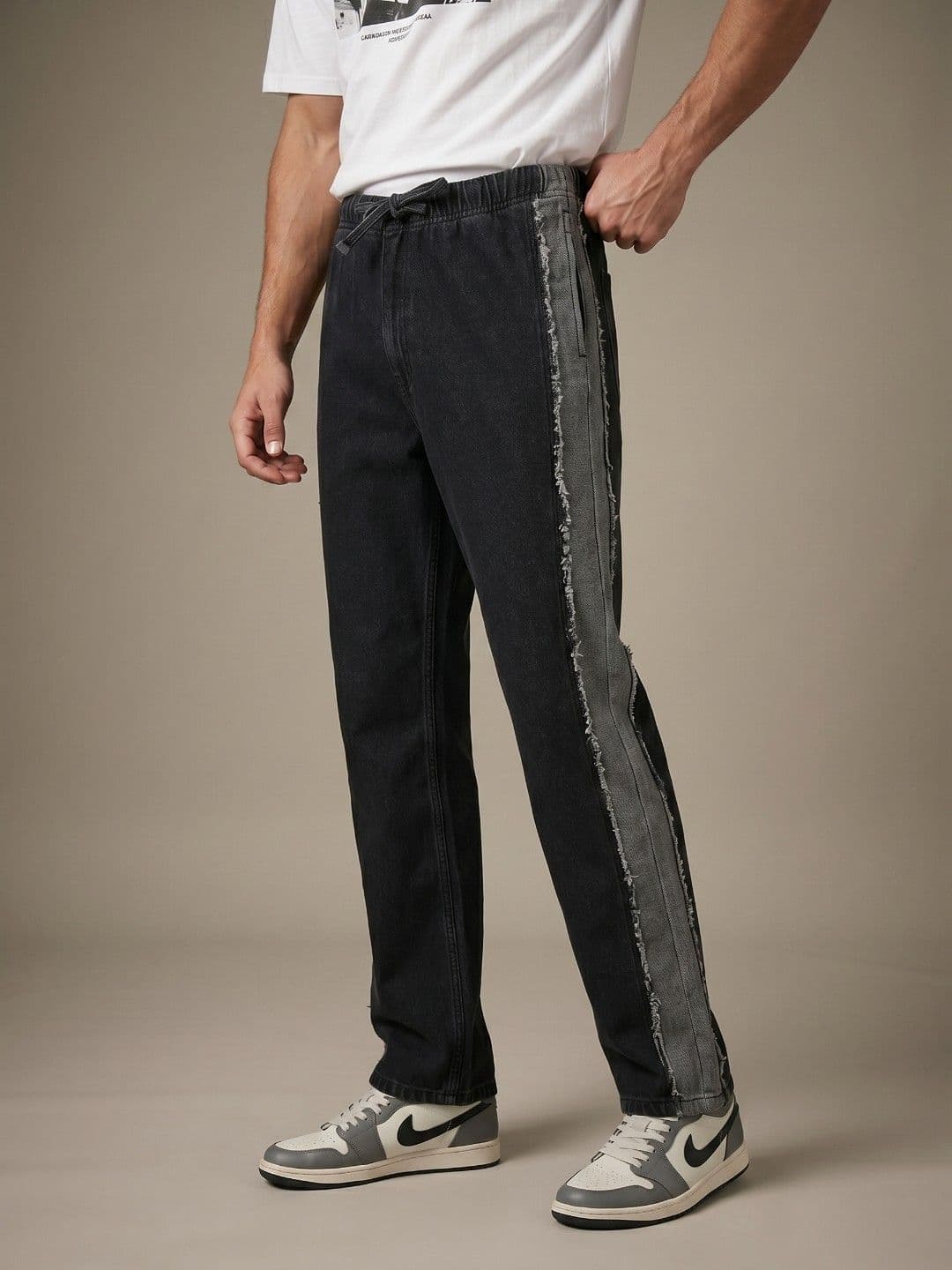glitchez Men Straight Fit Mid-Rise Light Fade Jeans - view 1