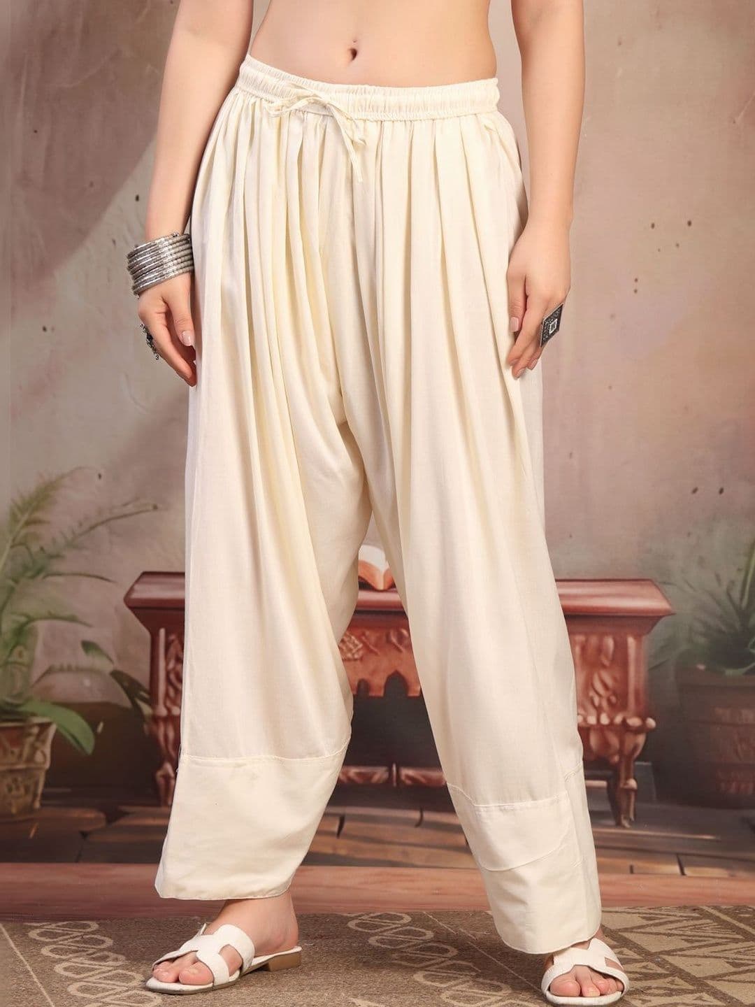 KALINI Women Solid Loose Fit Farshi Salwar - view 1