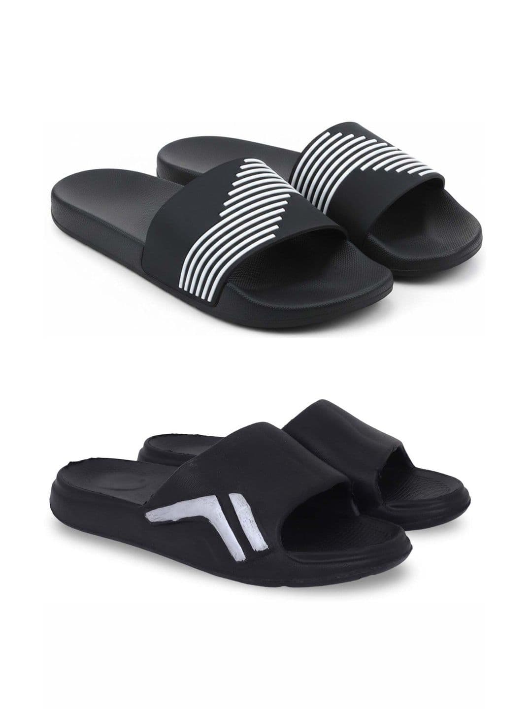 Pampy Angel Men Striped Sliders - view 1