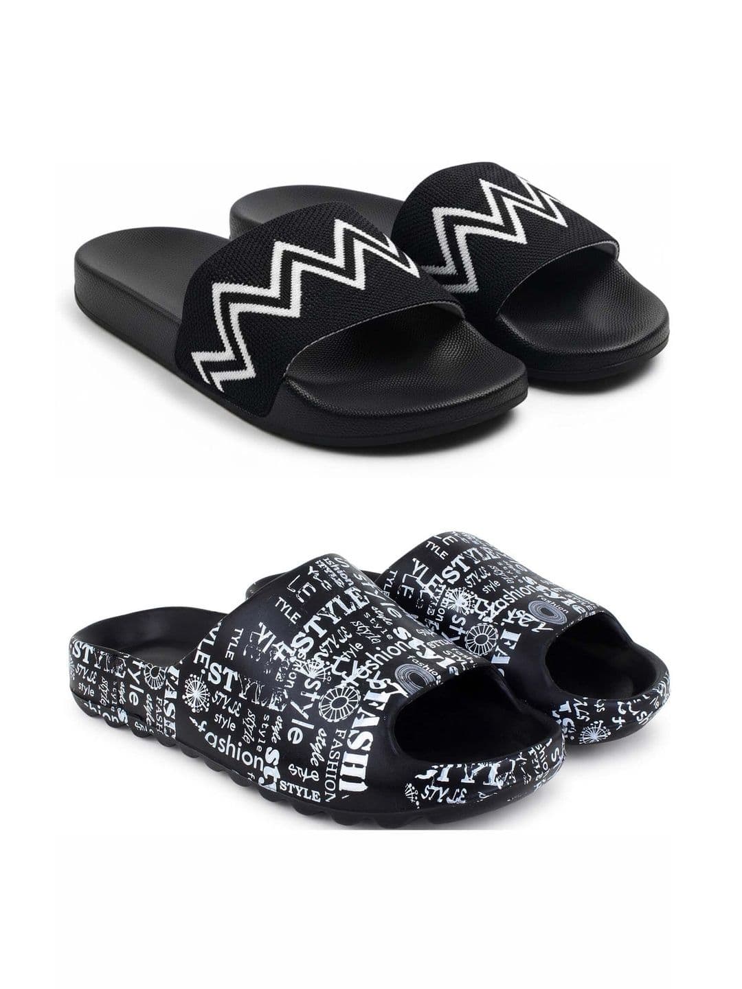 KAPYANSH Men Printed Sliders - view 1
