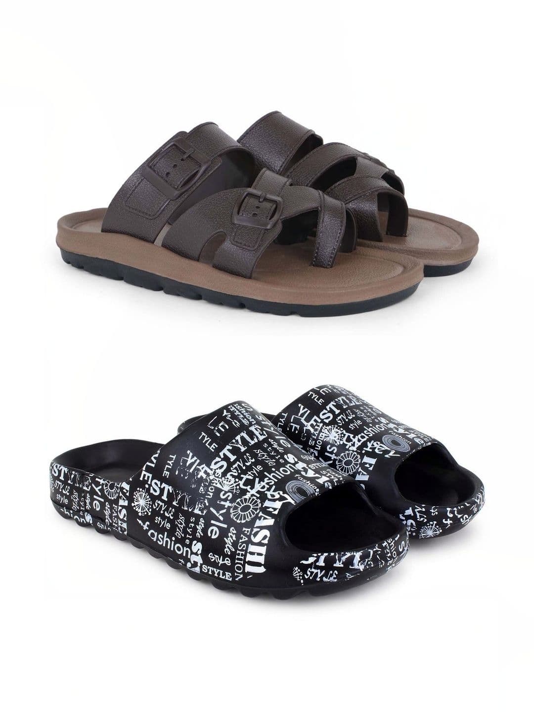 KAPYANSH Men Printed Sliders - view 1