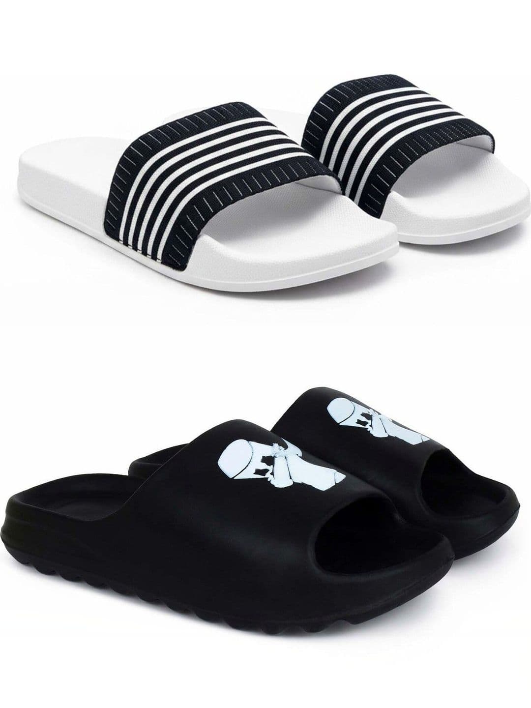KAPYANSH Men Striped Sliders - view 1