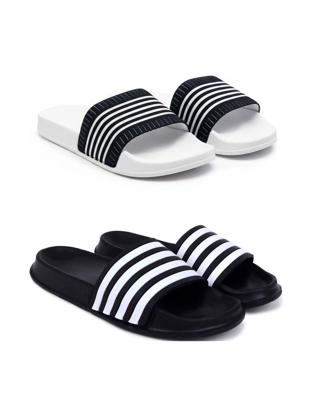 KAPYANSH Men Striped Sliders - view 1