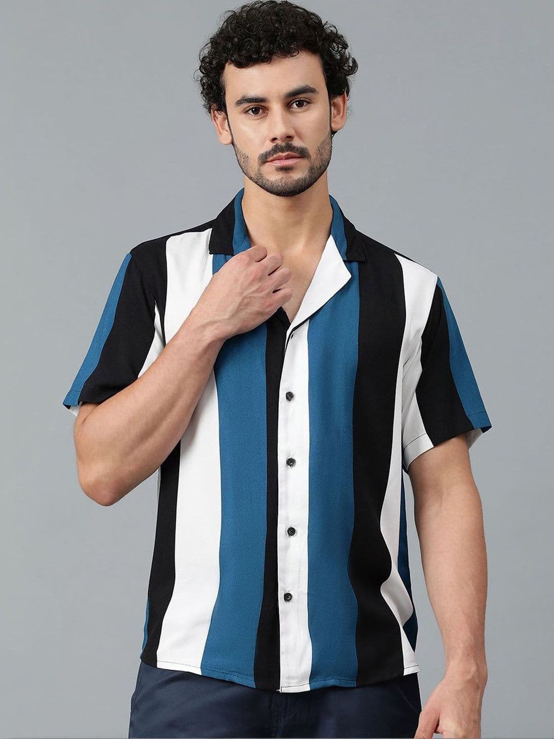 Stylecast X Kotty Men Striped Casual Shirt - view 1