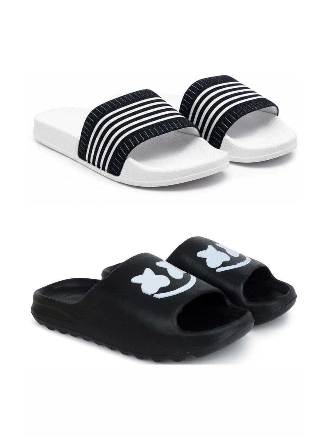 KAPYANSH Men Striped Sliders - view 1
