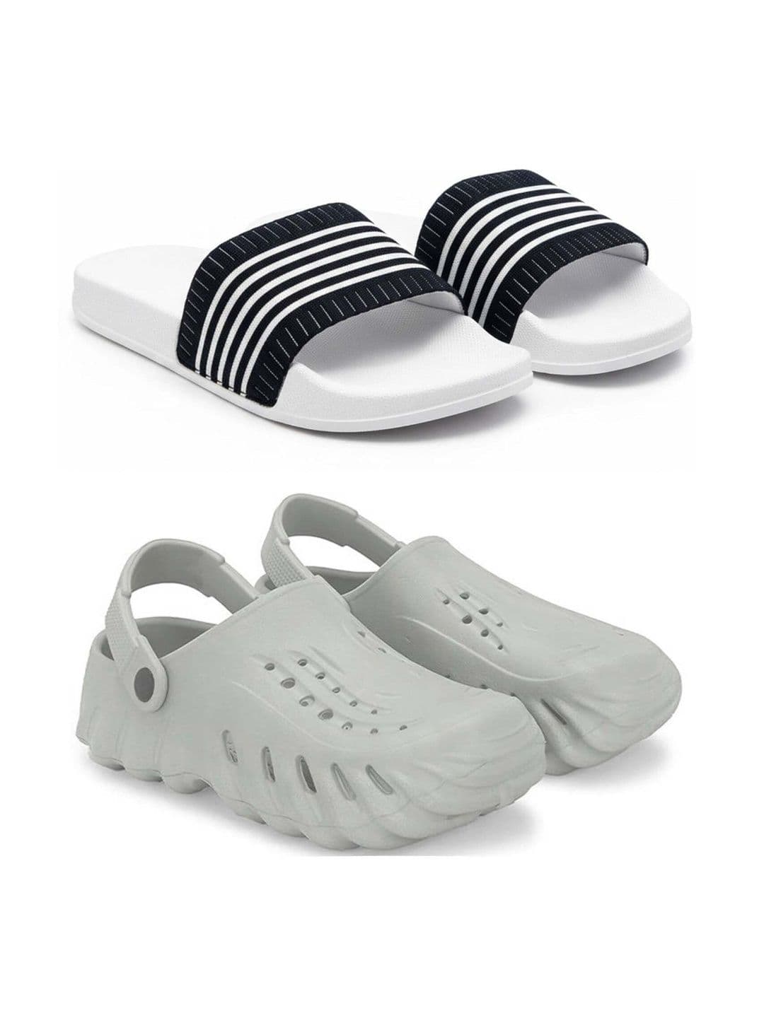 KAPYANSH Men Striped Sliders - view 1