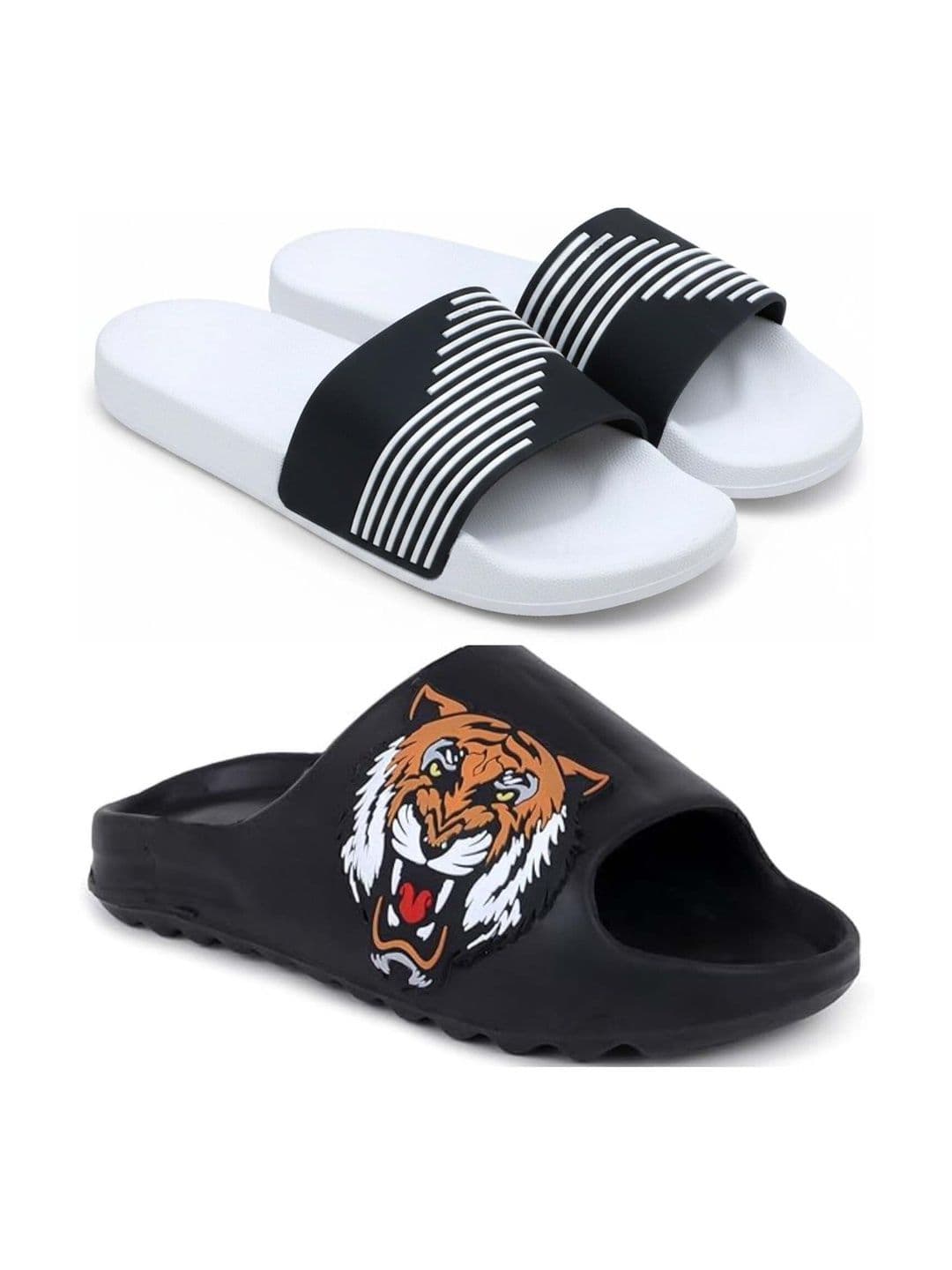 KAPYANSH Men Printed Sliders - view 1