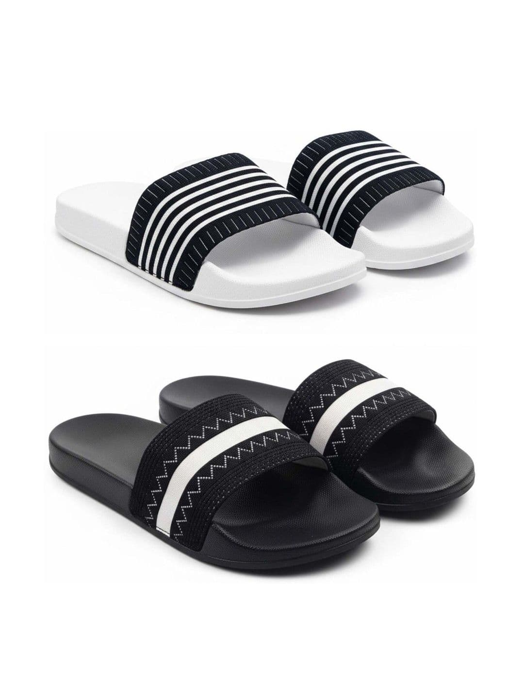 Pampy Angel Men Striped Sliders - view 1