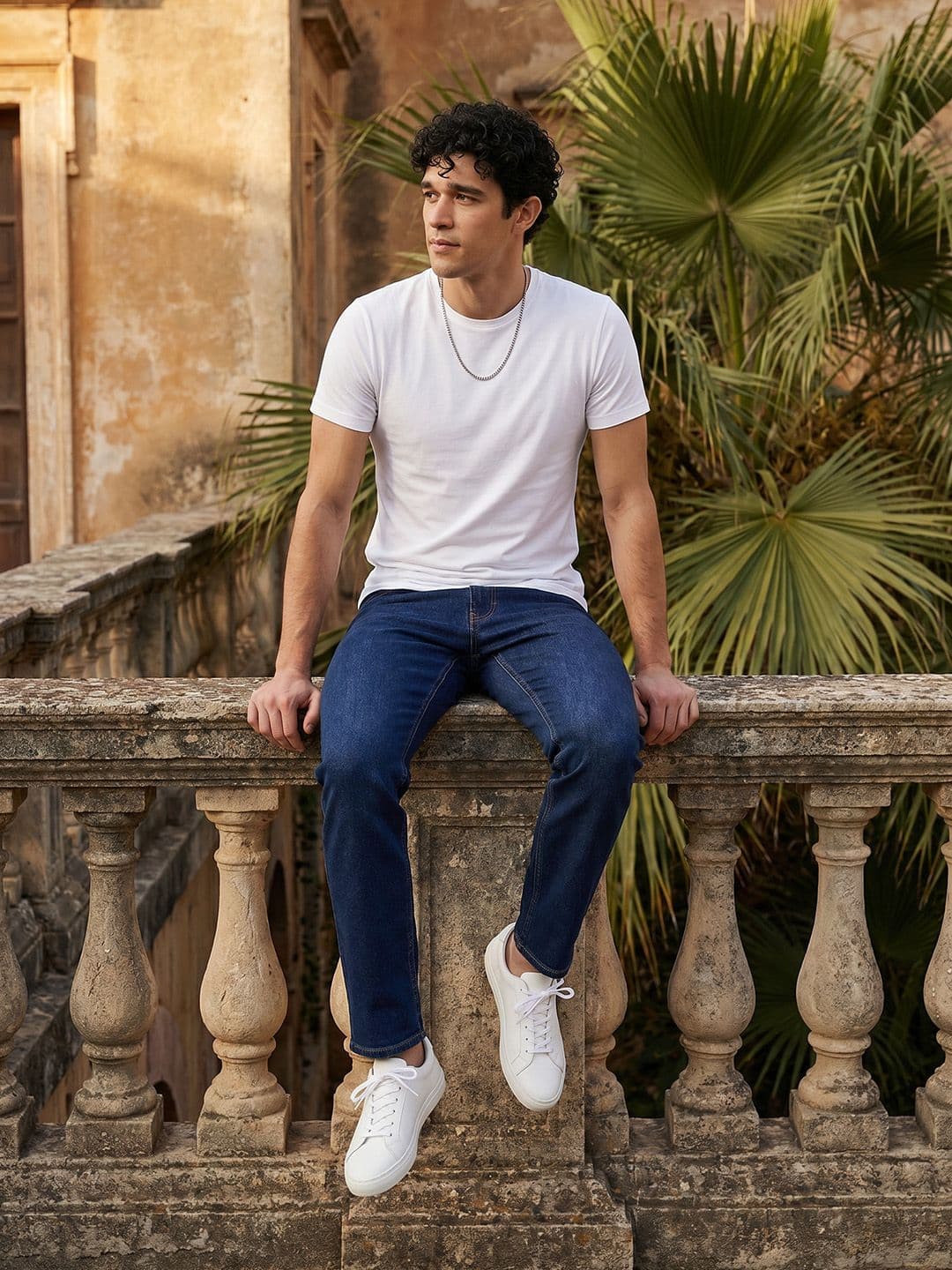 Mast & Harbour Men Smart Skinny Fit Light Fade Stretchable Jeans - view 1