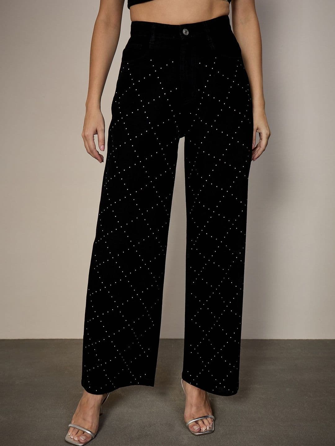 all about you Women Straight Fit High-Rise Embellished Jeans - view 1