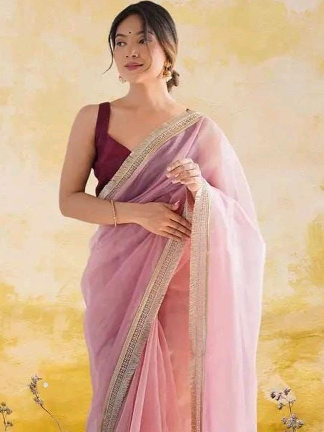 GOPINATH Supernet Saree - view 1