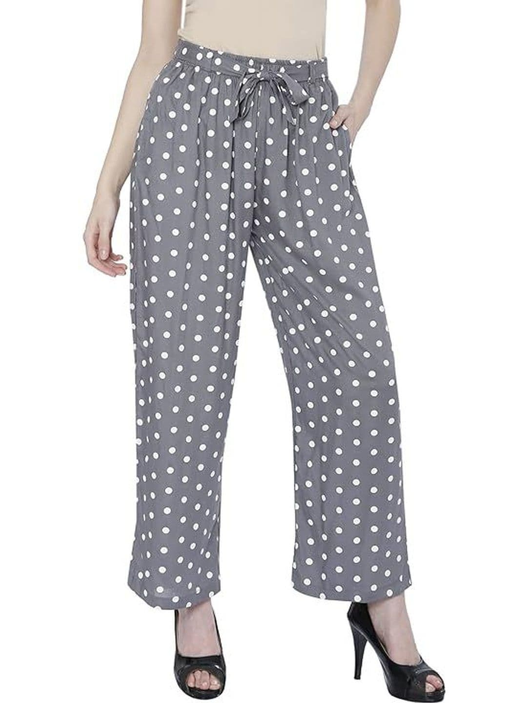 TNQ Women Polka Dot Printed Palazzos - view 1