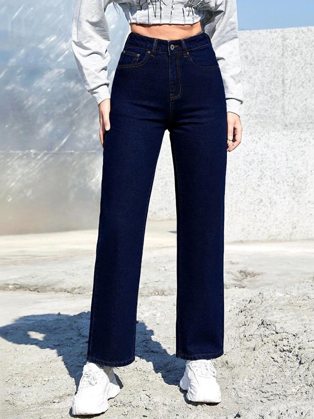 Stylecast X Kotty Women Jean Straight Fit High-Rise Stretchable Jeans - view 1