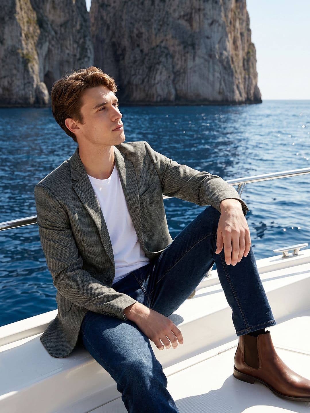 Mast & Harbour Notched Lapel Single-Breasted Smart Casual Blazers - view 1
