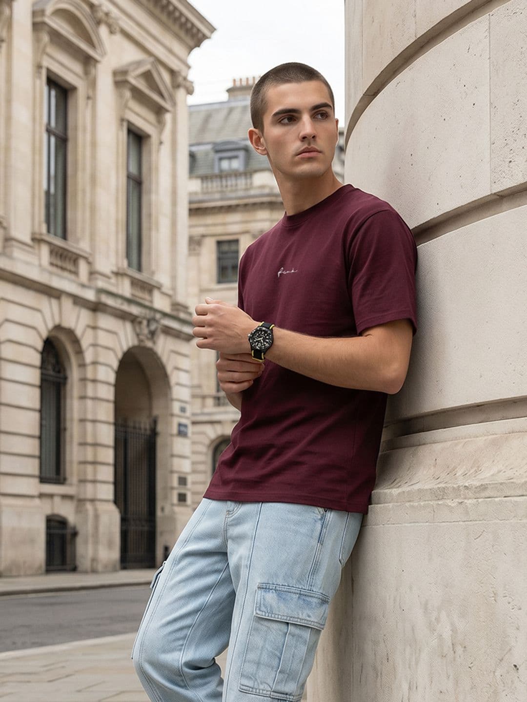 FCUK Relaxed Fit Brand Logo Printed T-shirt - view 1