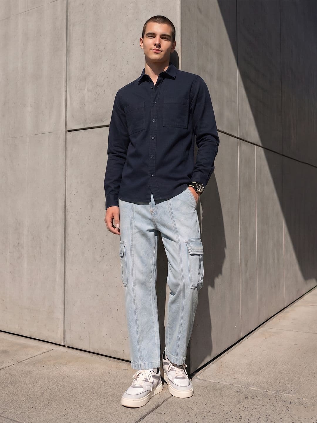 FCUK Spread Collar Casual Shirt - view 1