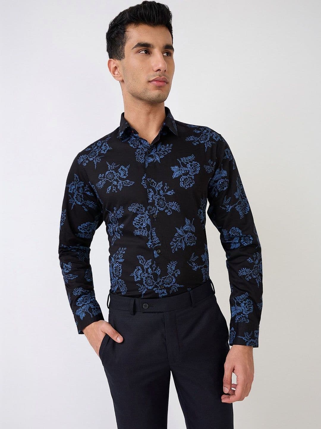 Raymond Men Classic Floral Printed Casual Shirt - view 1