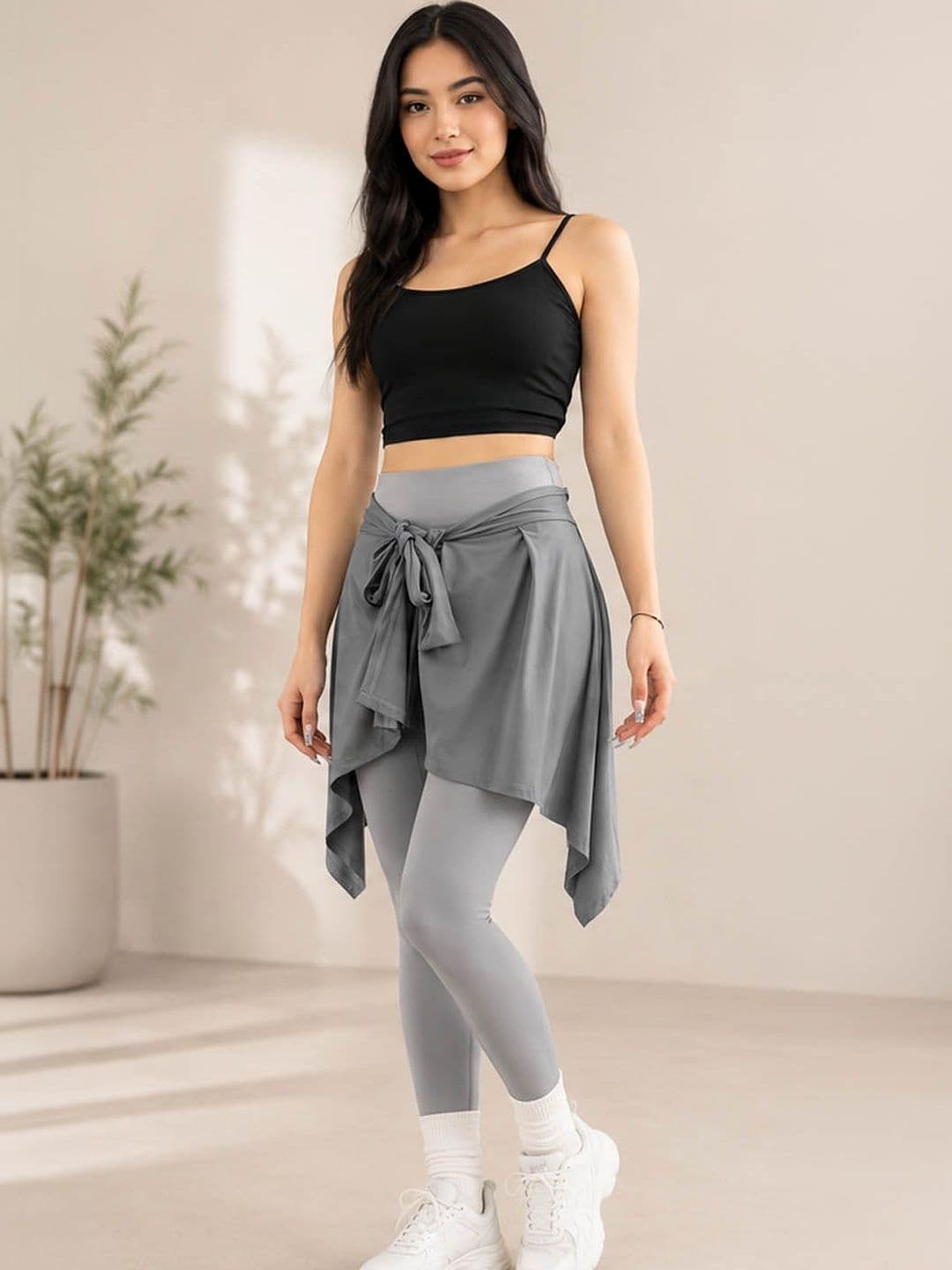 ath.PULSE Women Draped Mini Wrap Skirt - view 1
