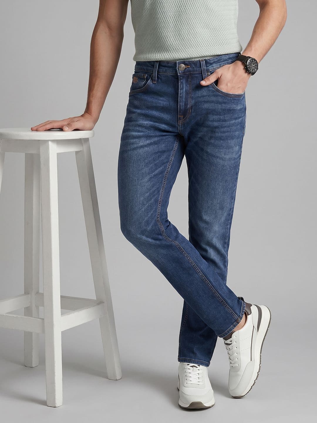 U.S. Polo Assn. Denim Co. Men Brandon Slim Tapered Fit Light Fade Jeans - view 1