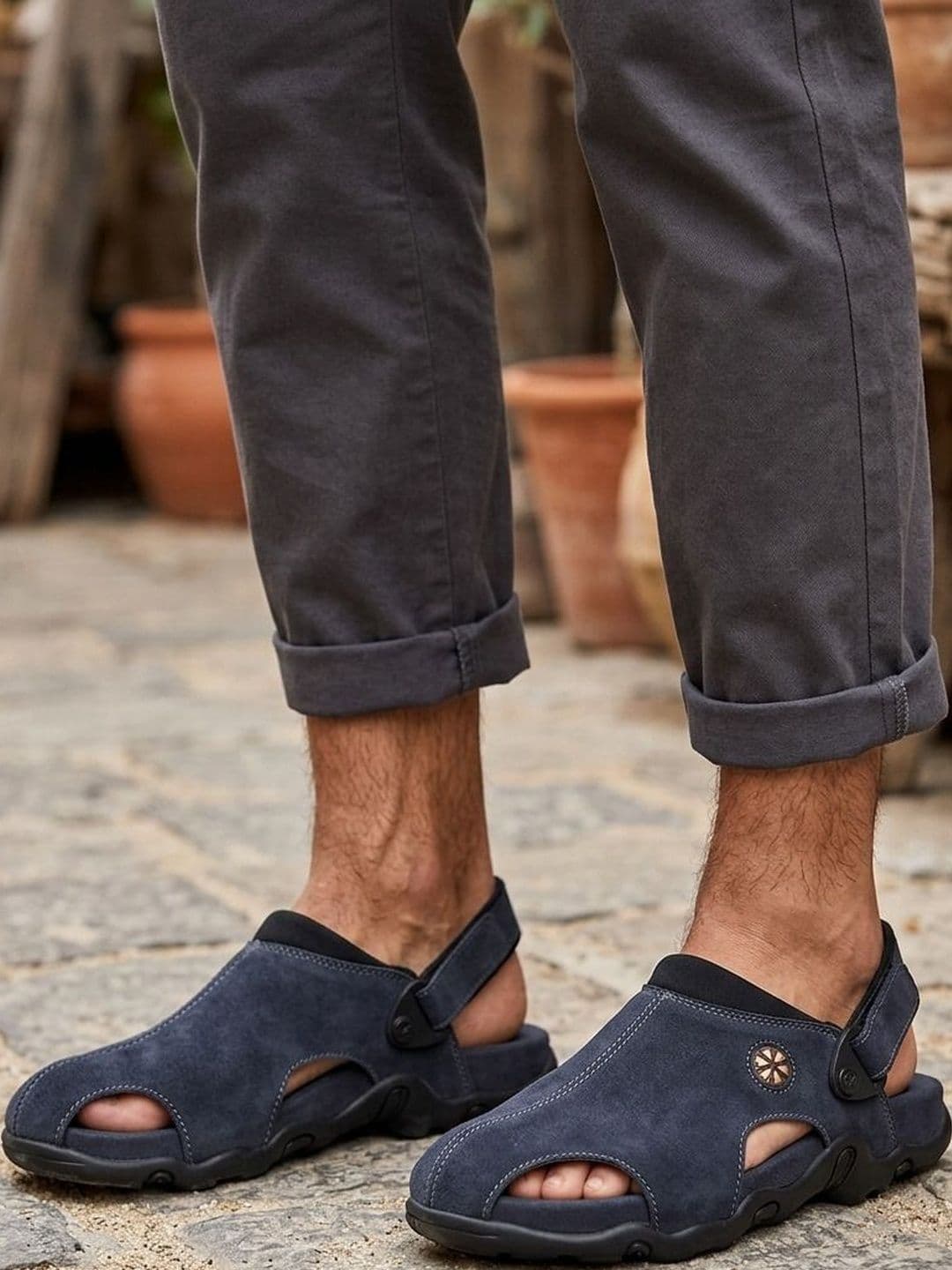 Killer Men Suede Comfort Sandals - view 1