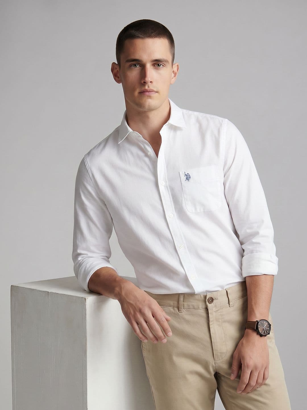 U.S. Polo Assn. Denim Co. Spread Collar Casual Shirt