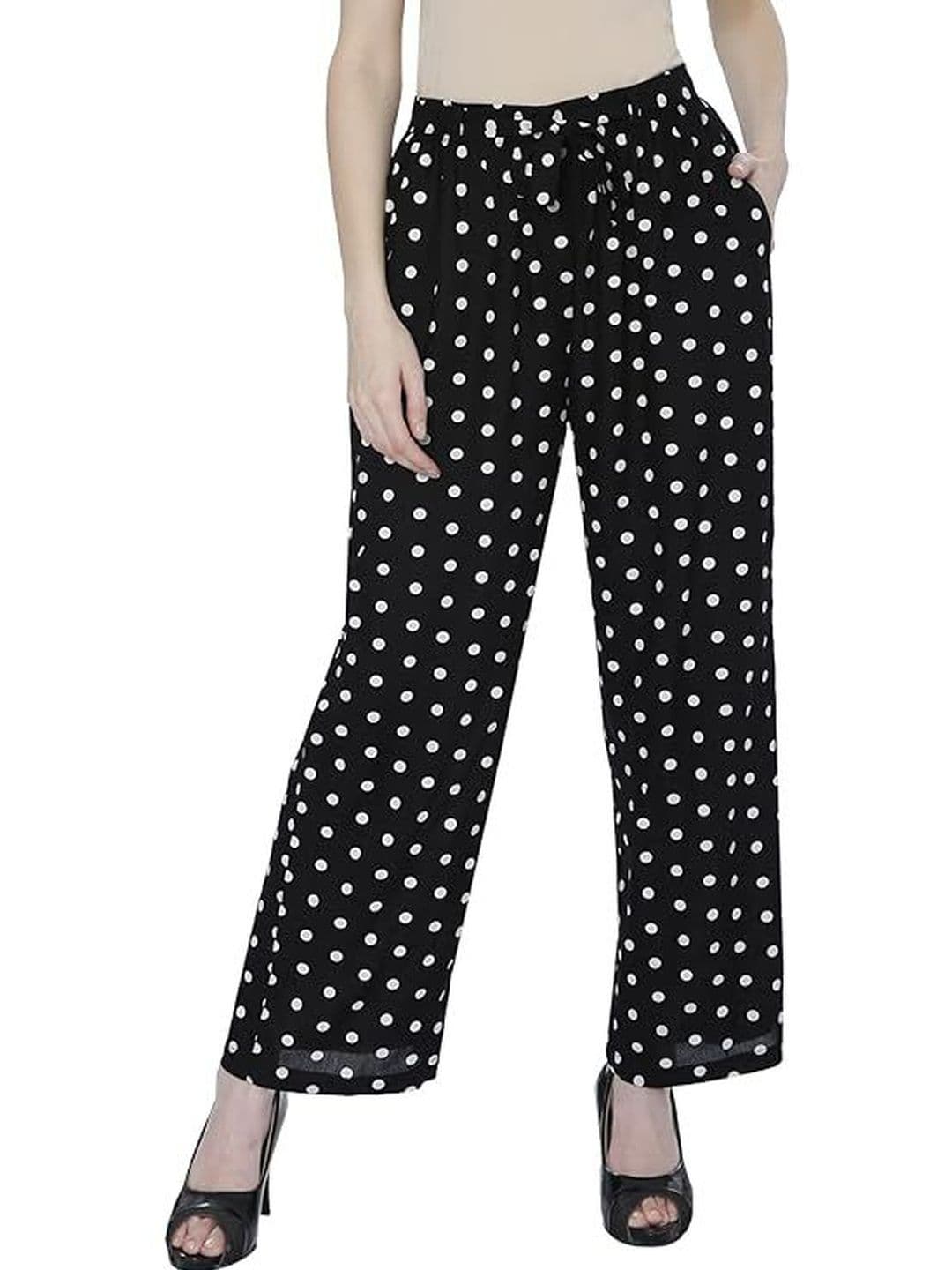 TNQ Women Polka Dot Printed Palazzos - view 1