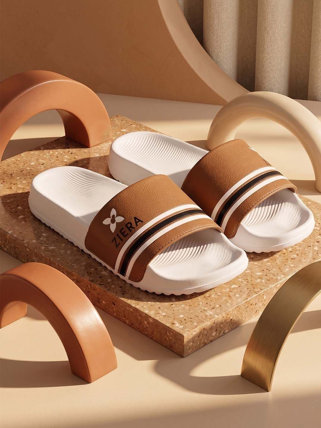 Ziera Men Striped Sliders - view 1