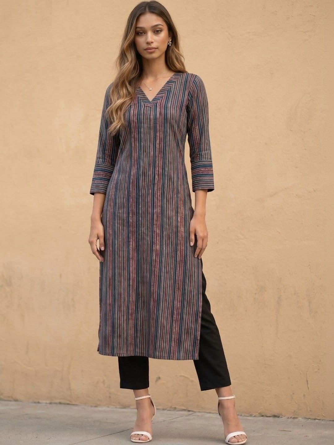 fusion by glitchez Women Printed Kurta - view 1