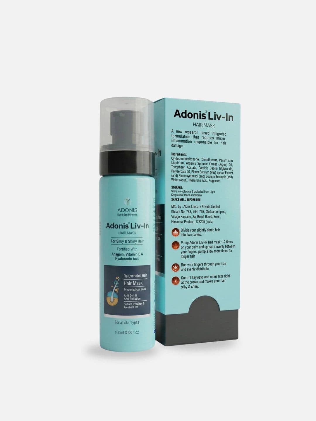 Adonis LIV-IN Hair Mask For Anti-Frizz Deep Hydration Hair - 100 ml - view 1