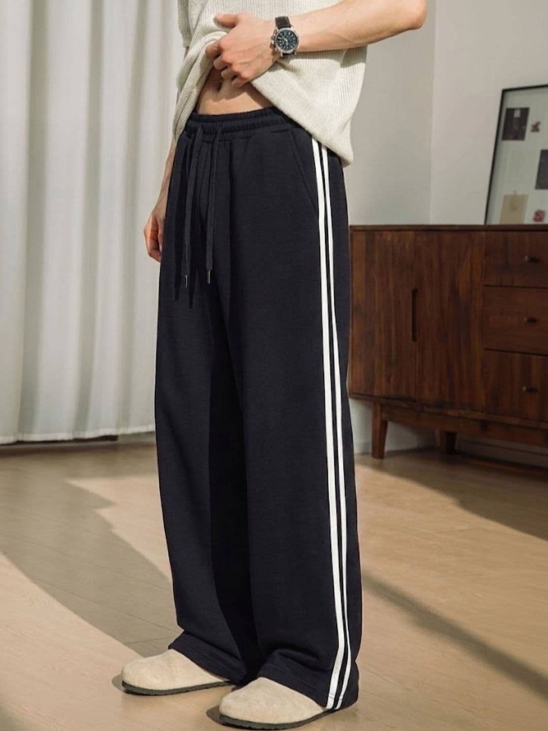 Imsa Moda Men Baggy Striped Track Pants - view 1