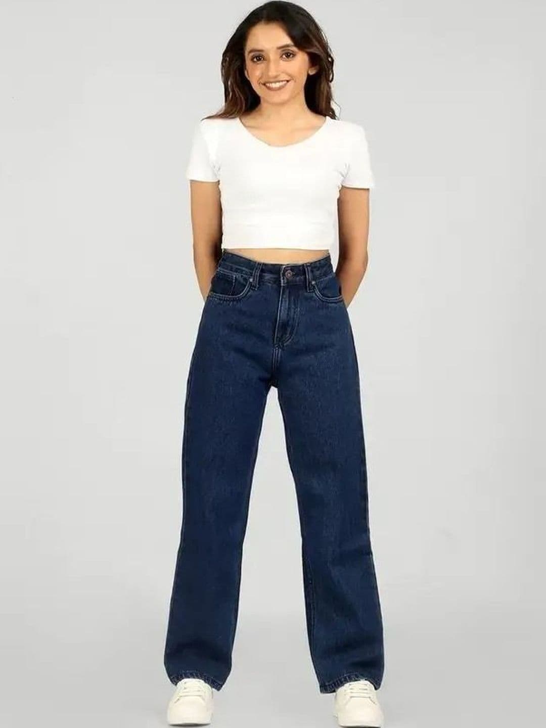 Mast & Harbour Women Comfort Wide Leg High-Rise Stretchable Jeans - view 1