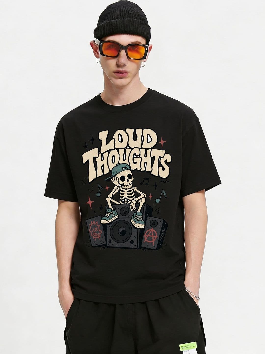 FARDA Unisex Printed Drop-Shoulder Sleeves T-shirt - view 1