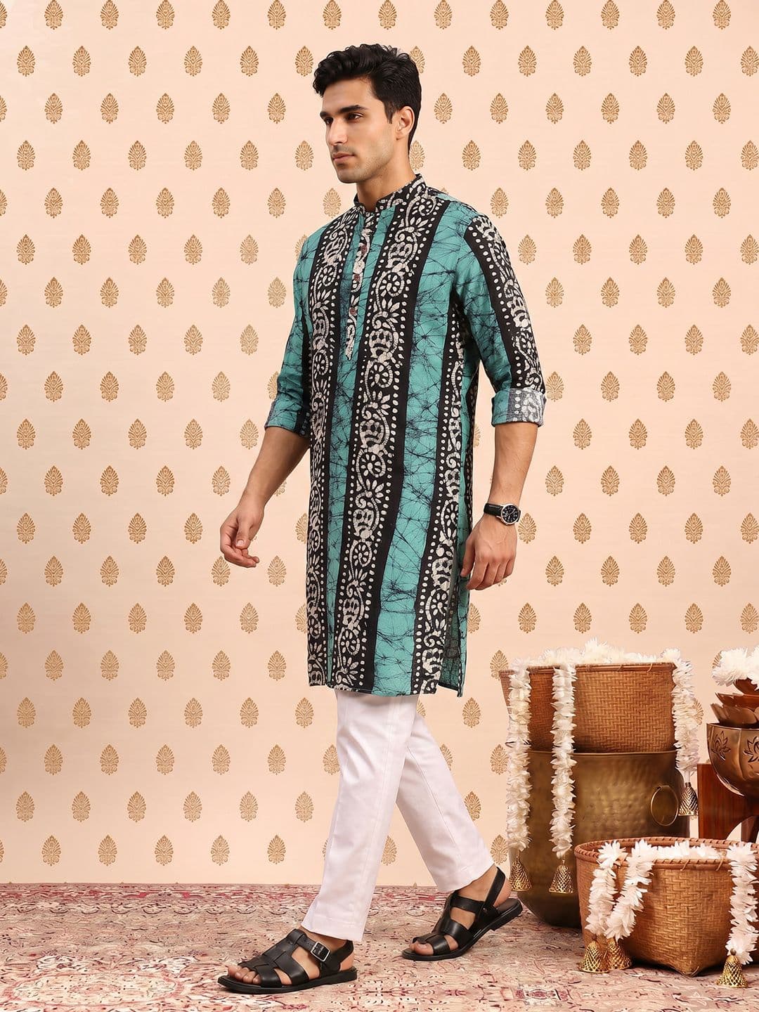 SOURAGYA Ethnic Motifs Printed Straight Kurta - view 1