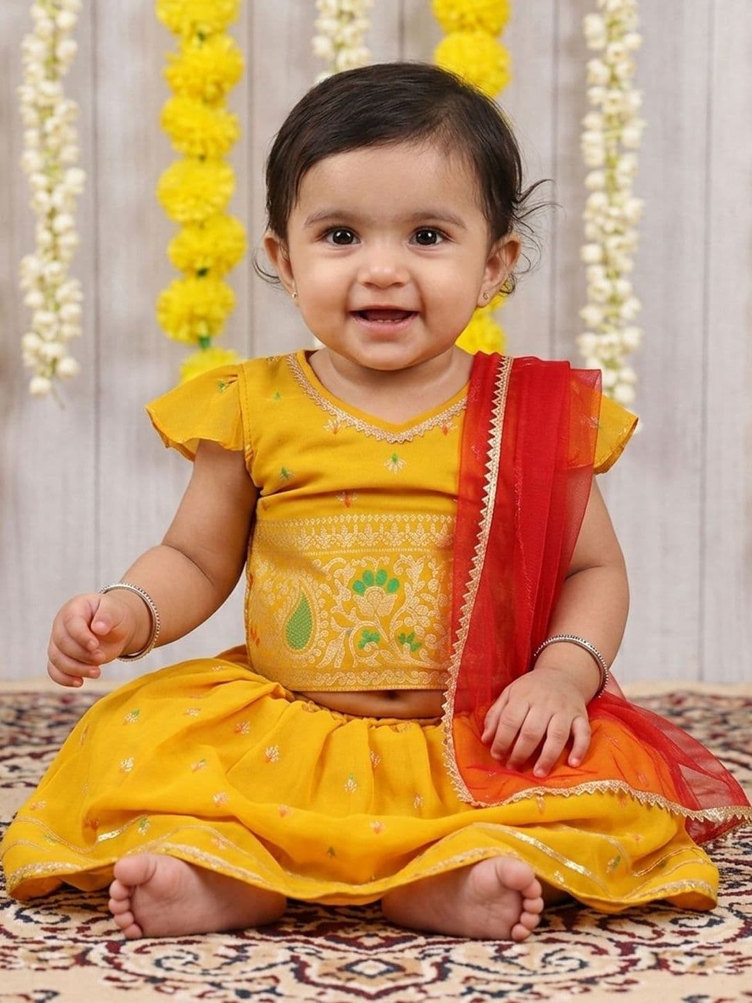 Sangria Girls Ready to Wear Lehenga & Blouse With Dupatta - view 1