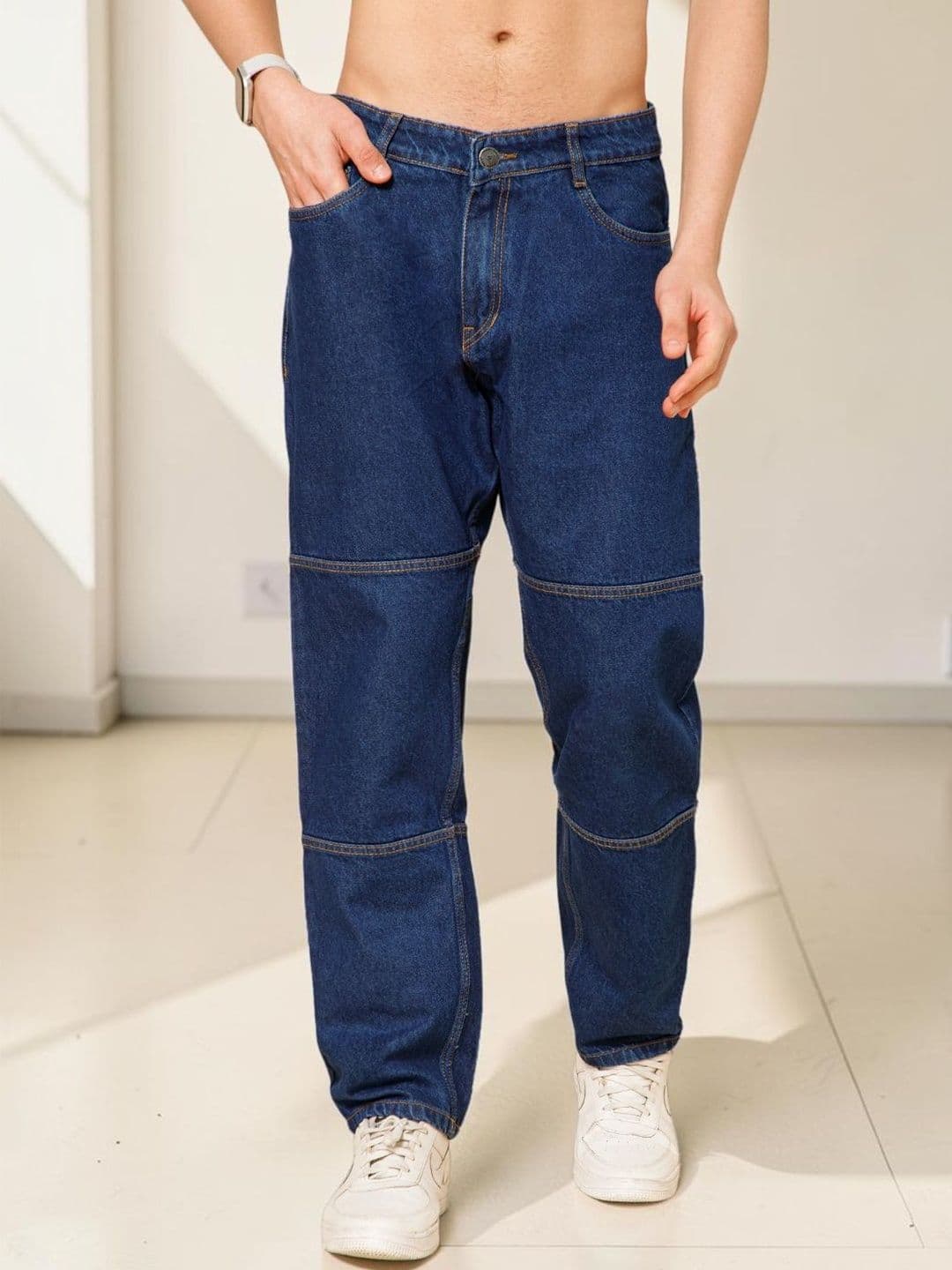 STUDIO NEXX Men Loose Relaxed Fit Mid-Rise Jeans - view 1