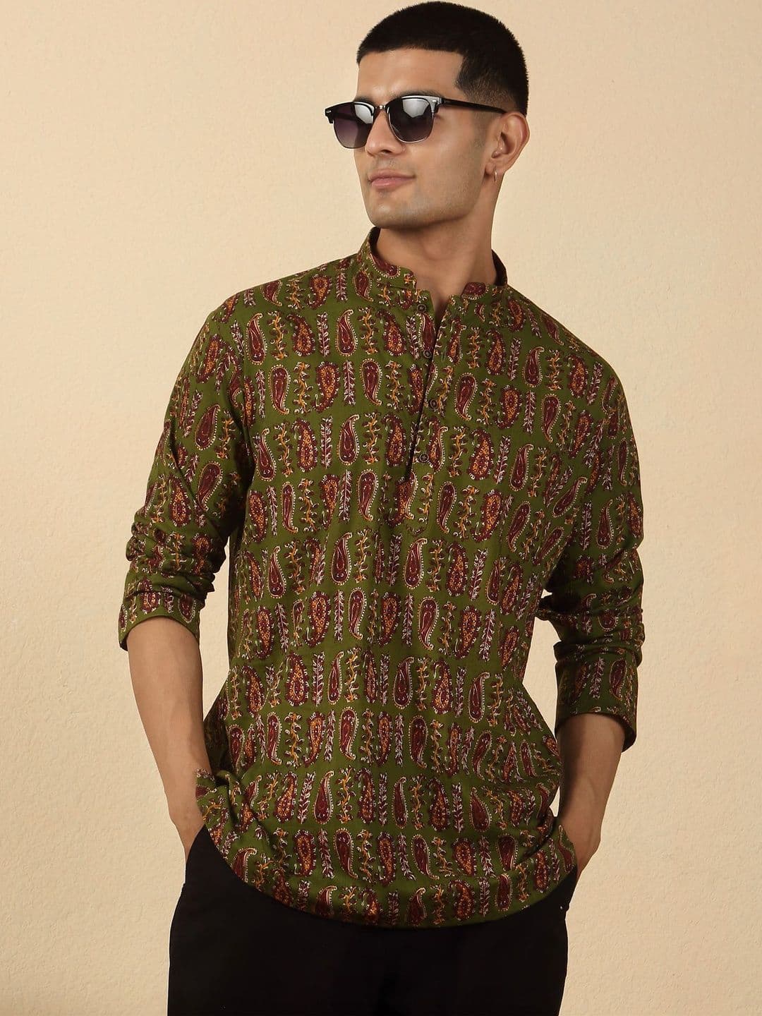 KRAFT INDIA Men Paisley Printed Kurta - view 1